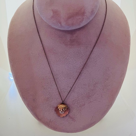 Van Dell Cultured Pearl Gold Vintage Necklace & Earrings Set - Picture 6 of 6